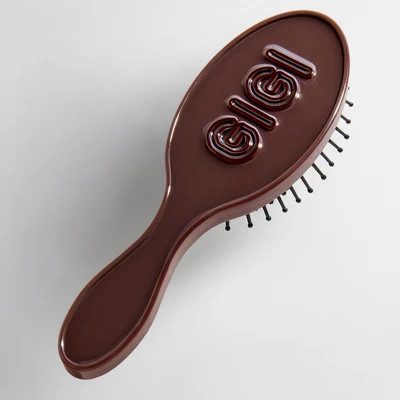 Mini Fine Line Custom Hair Brush - Chocolate Brown/Dark Brown | BaubleBar