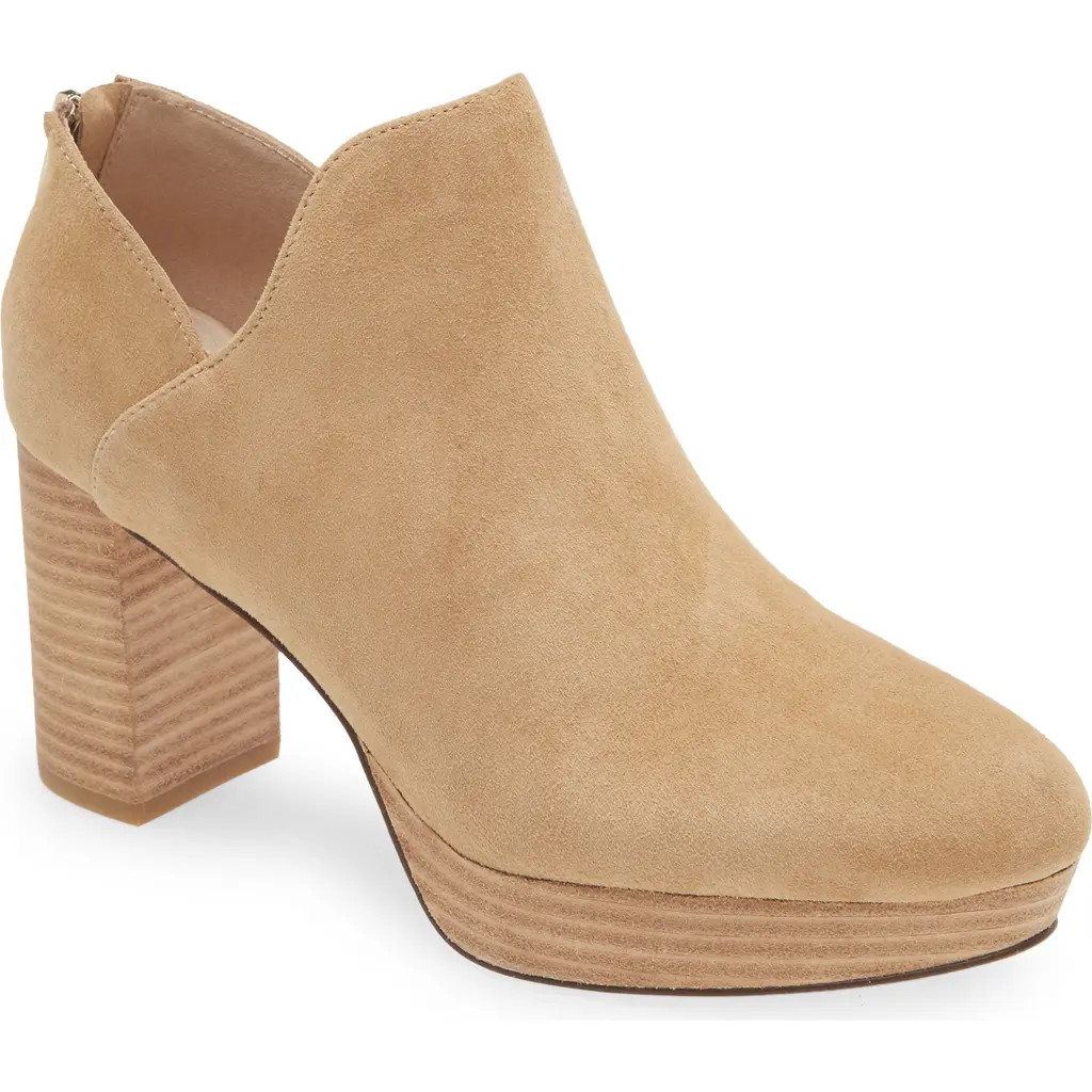 Pelle Moda Lesia Platform Bootie in Latte at Nordstrom, Size 11 | Nordstrom