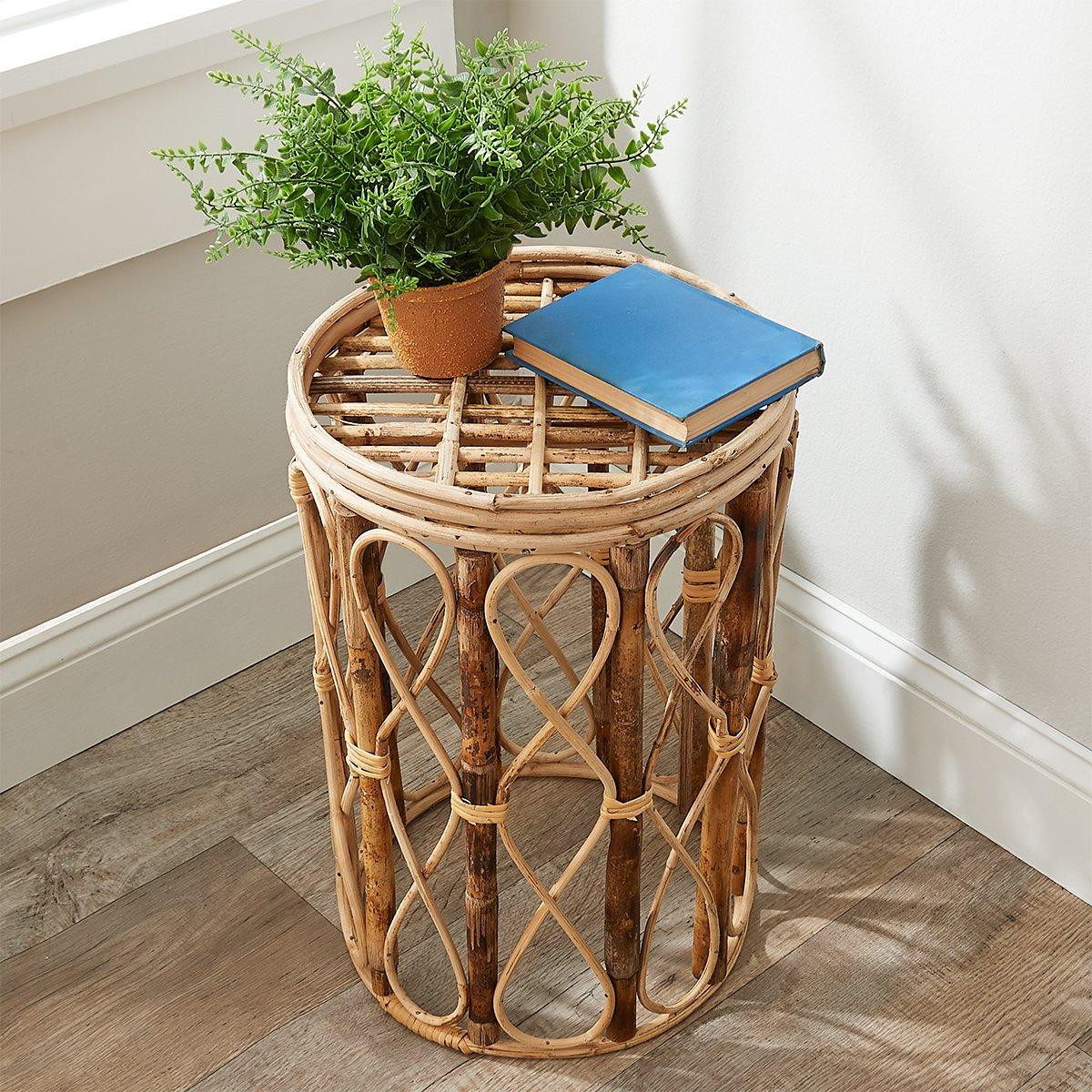 Curvy Cane Side Table | Shades of Light