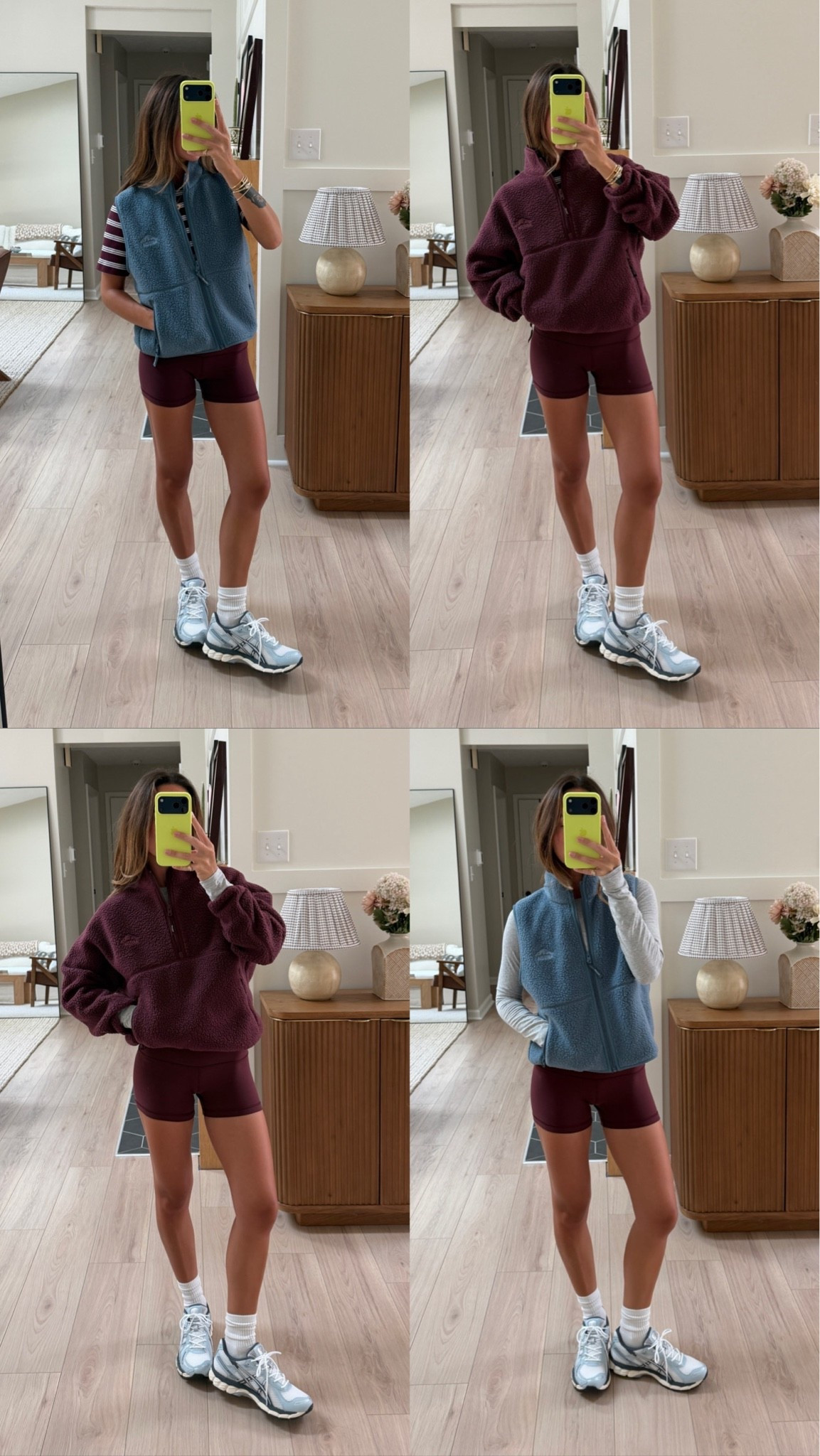 @Aritzia  fleece mix + match! Sizes below:

Fleeces and tees: small
Butter shorts: 4
Softbound pants: XS

#aritziapartner