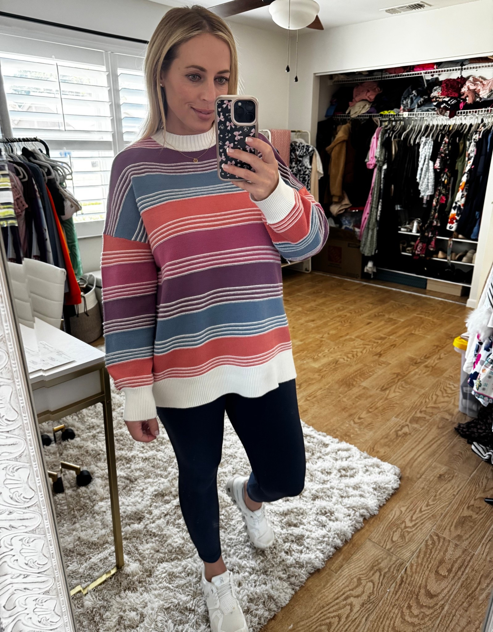 Teacher outfit. Striped sweater 

#LTKdayinmylife #LTKootd #LTKMidsize