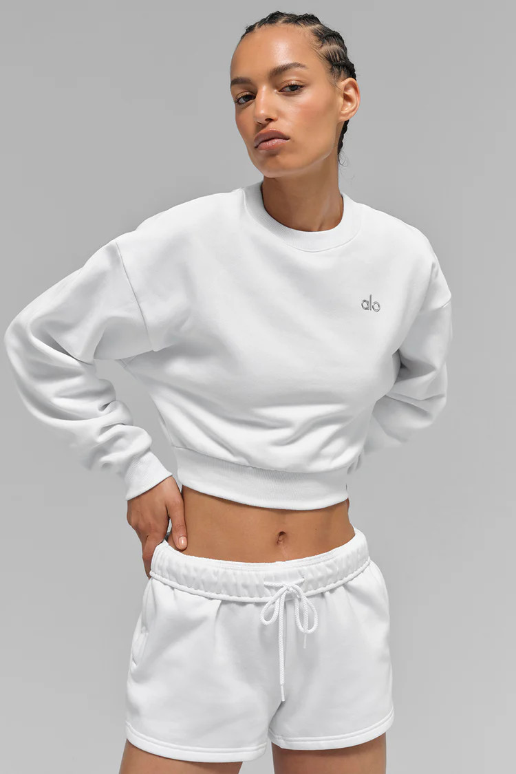 Cropped Accolade Crewneck | Alo Yoga (US)