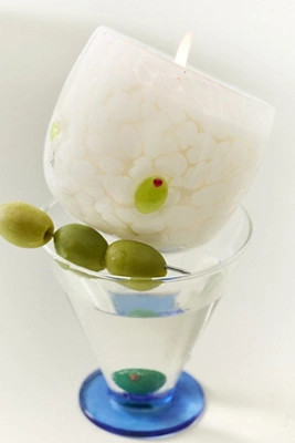 Martini Spring Icon Gourmand Dirty Martini Glass Candle | Anthropologie (US)
