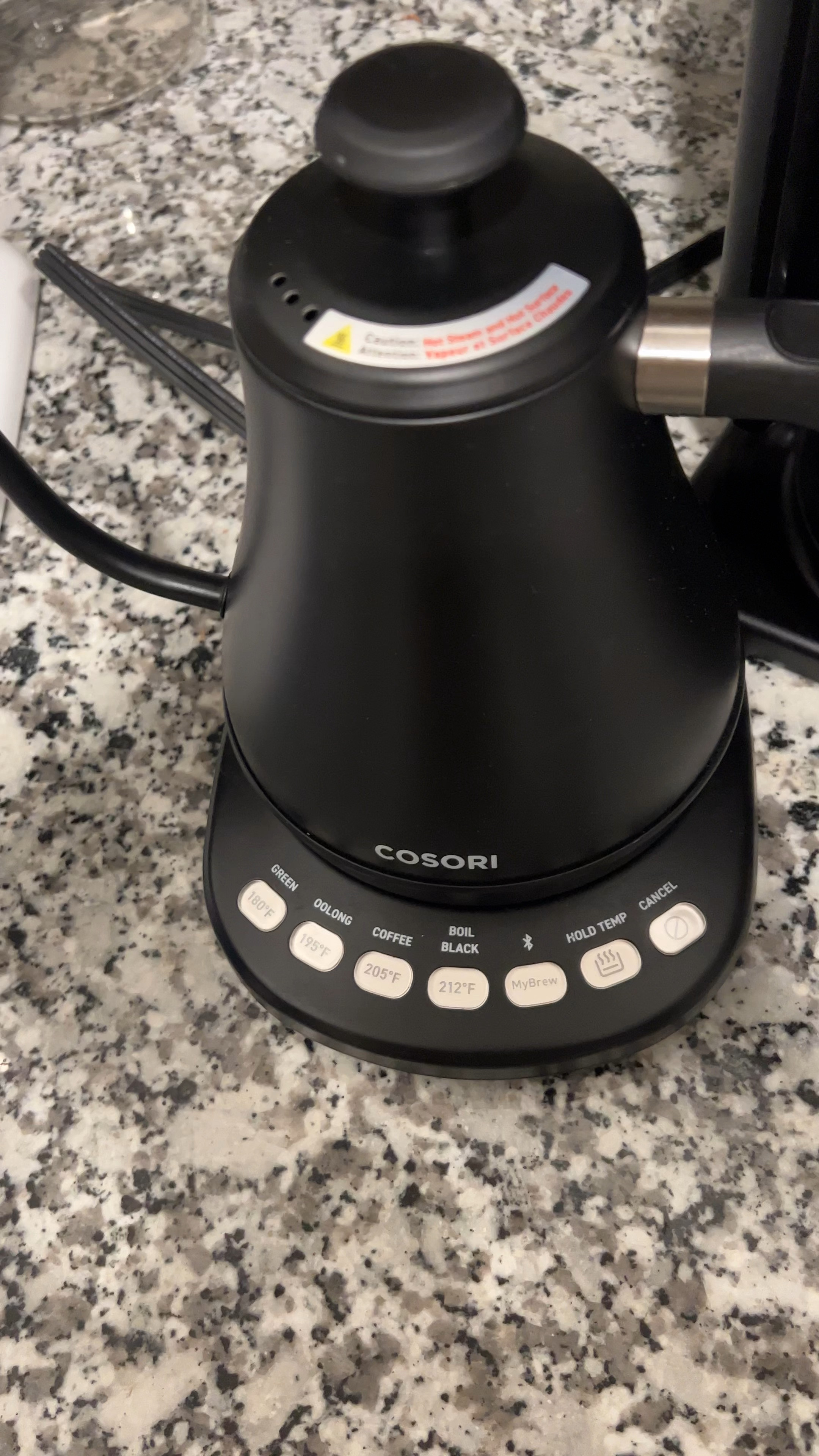 One of our favorite gifts from the wedding! We still use this for tea, oatmeal, etc. a great quick staple for boiling water! 