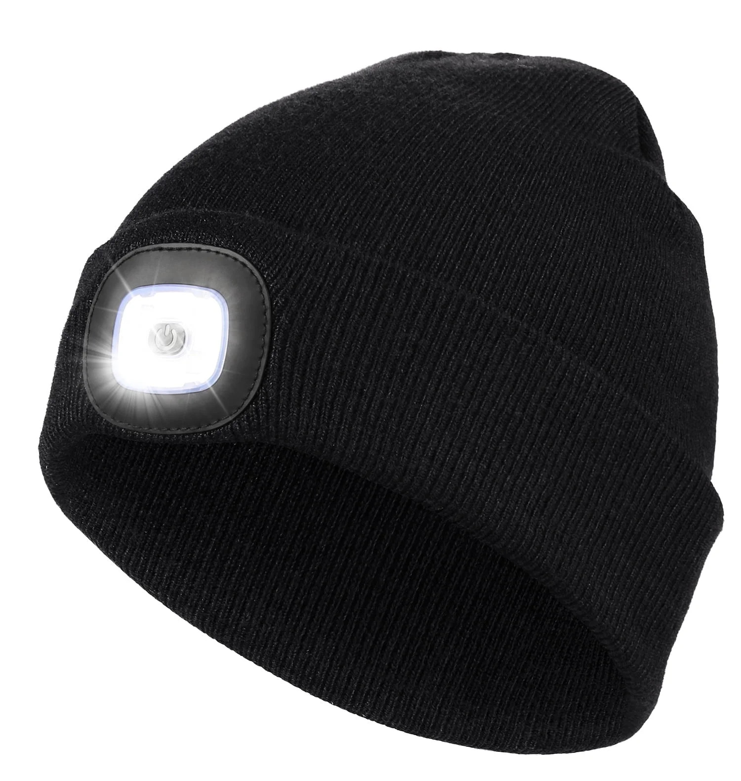 CENSGO Beanie with a Light, Unisex USB Rechargeable LED Beanie, Lighted Knitted Cap Ideal Gifts f... | Walmart (US)