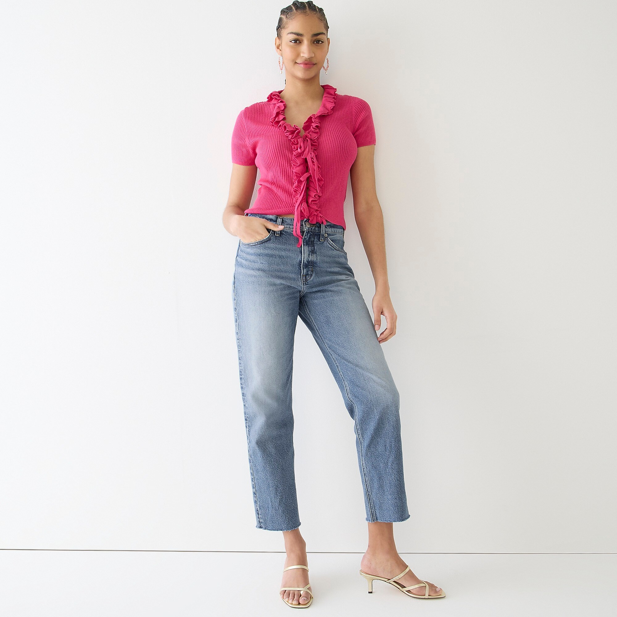 Tall high-rise '90s classic straight jean in Downtown wash | J. Crew US
