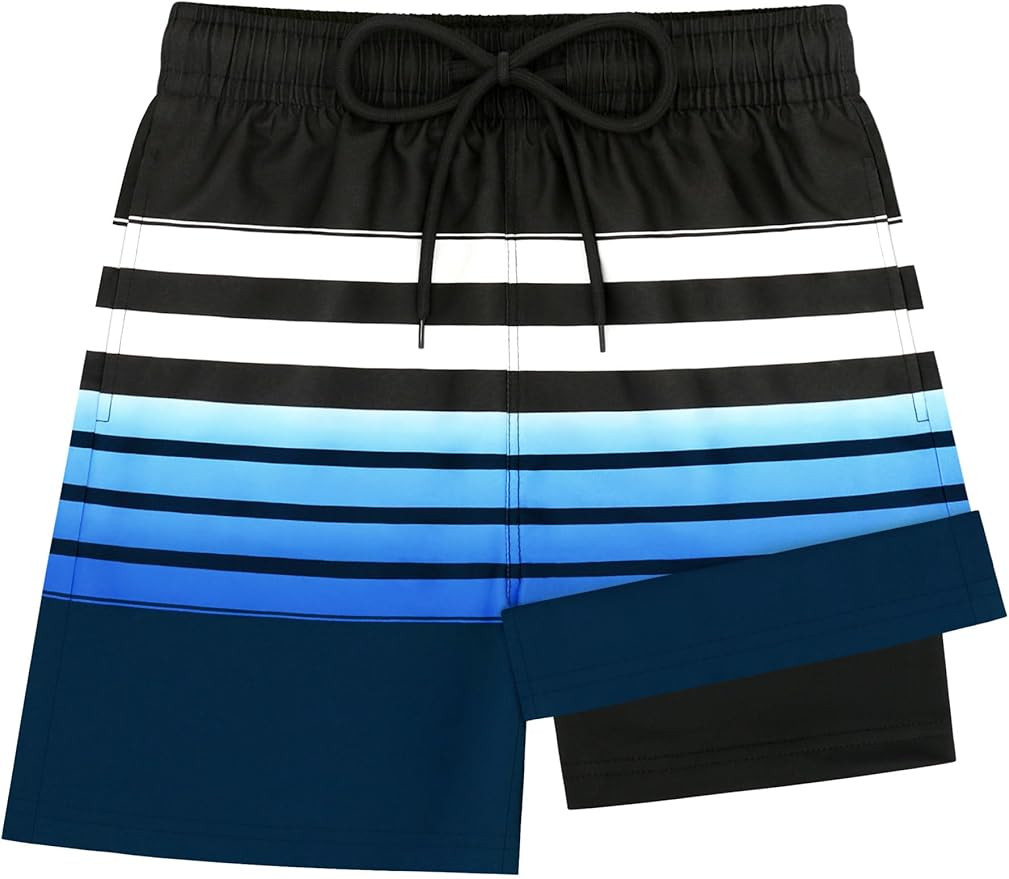 Boys Swim Trunks with Compression Liner Kids Bathing Suit Boys Board Shorts Quick Dry Teen Swimsu... | Amazon (US)