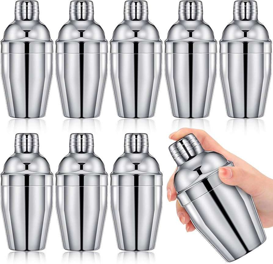 Nitial 9 Pcs Bar Cocktail Shaker Professional Stainless Steel Martini Drink Mixer with Built-in S... | Amazon (US)