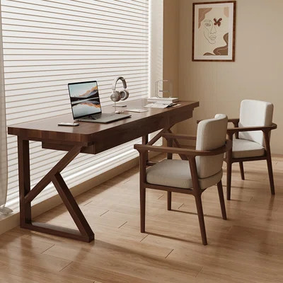 Tan Rectangular Solid Wood desks | Wayfair North America