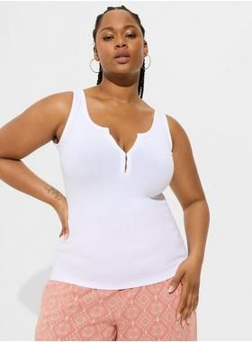 Super Soft Rib Hook And Eye Tank | Torrid (US & Canada)