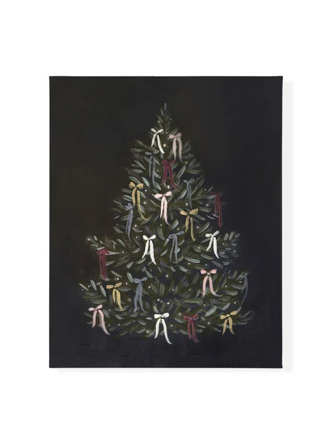 Christmas Tree | Bows | Canvas | Lindsay Letters, LLC