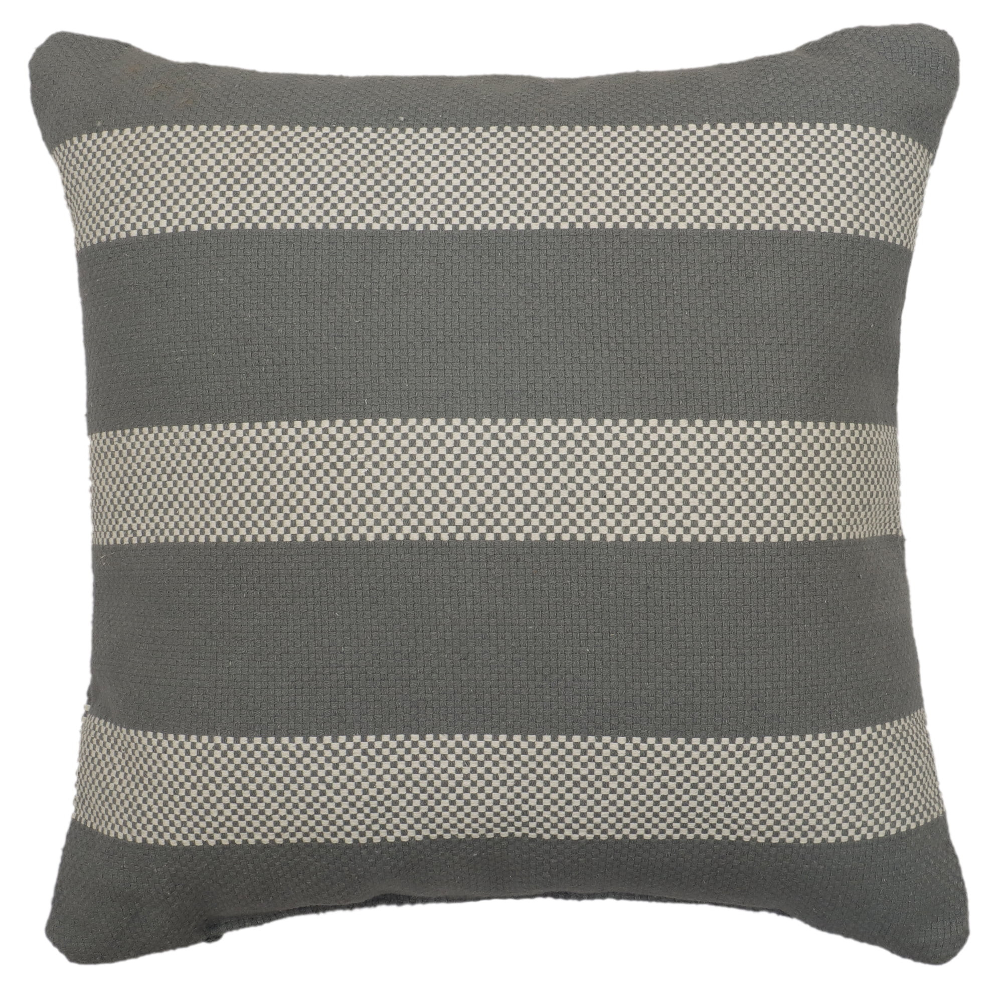 Mainstays Elegant Striped Decorative Pillow, 18" x 18" Decorative Pillow, Silver - Walmart.com | Walmart (US)