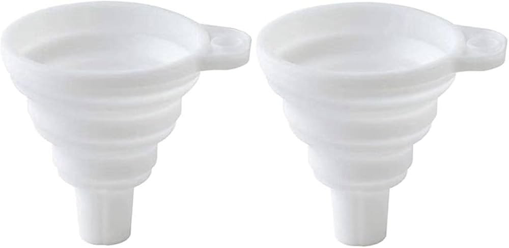 Misitifi collapsible Funnel, Set of 2, Flexible Silicone Foldable Kitchen Funnel for Liquid/Powde... | Amazon (US)