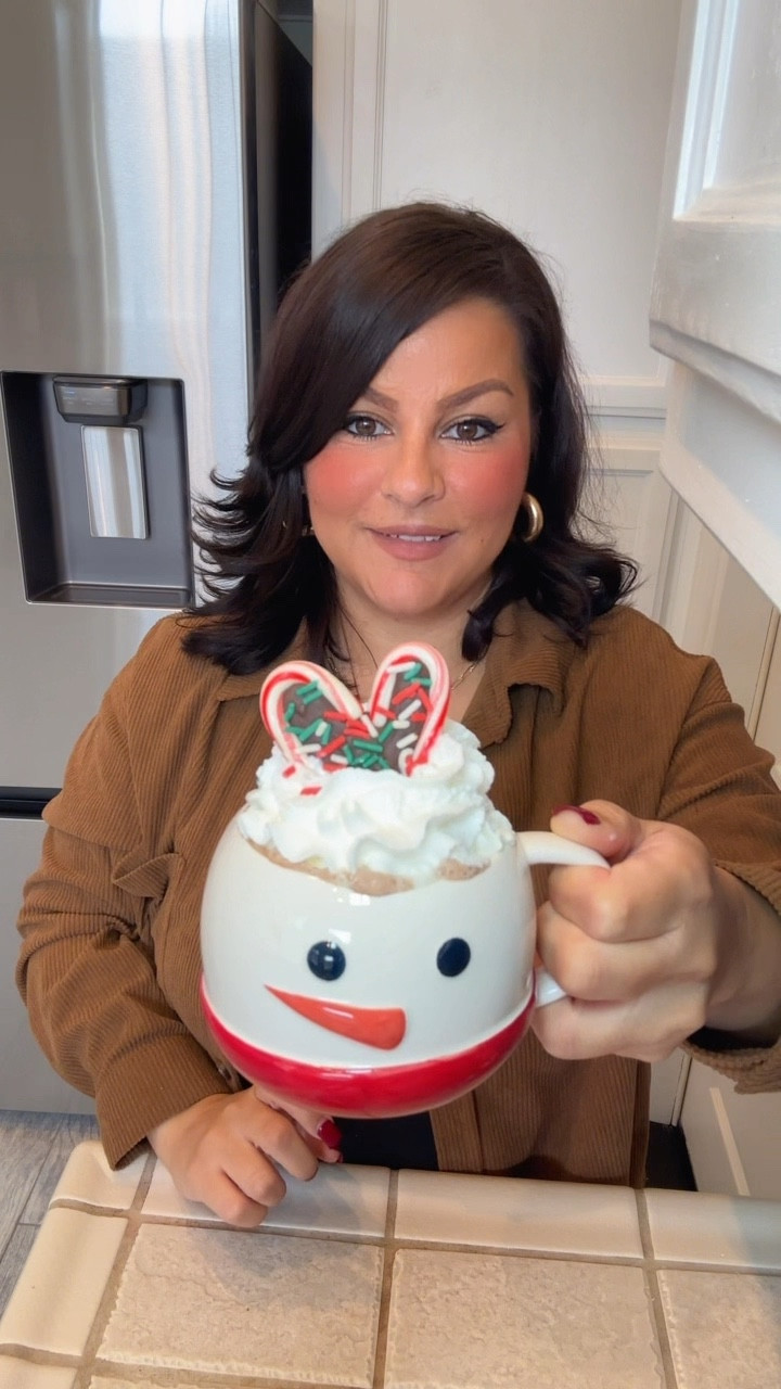 Holiday hack you need to try! 🎄
Stick two mini candy canes together to make a heart, fill with melted chocolate, add sprinkles… then pop it on top of whipped cream for the cutest cocoa topper ever.

#HolidayHack #ChristmasIdeas #CocoaToppers #CandyCaneHearts #LTKHolidayHome #HolidayEntertaining #ChristmasDIY#LTKHoliday #LTKHolidayHack

#LTKFamily #LTKHoliday #LTKKids #LTKSeasonal