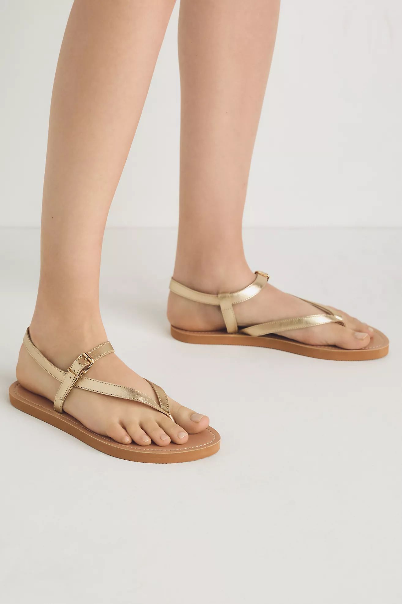 Pilcro Ankle Wrap Thong Sandals | Anthropologie (US)