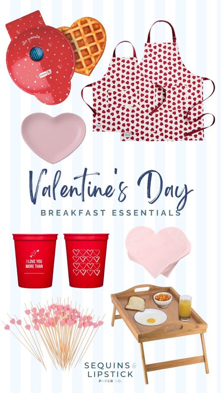 Valentine's Day breakfast essentials! Customizable cups and matching heart aprons to celebrate with your little ones. 

#LTKFind #LTKSeasonal #LTKfamily