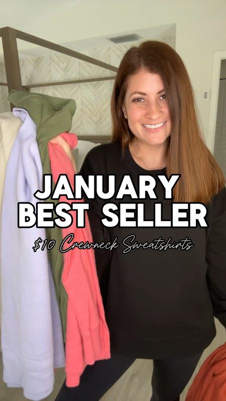 January Best Seller 👊🏼 No surprise it’s our favorite $10 crewneck pullovers from Walmart! Can you tell these are my favorite? I’ve been growing my collection for years at this point! They are just that good IMO! I size up to a large for the perfect oversized fit! 

Follow me for more affordable fashion, try ons and more! 

Make sure to check out availability in your local Walmart store if you don’t find your perfect size online! 

#LTKfindsunder50 #LTKSeasonal #LTKstyletip