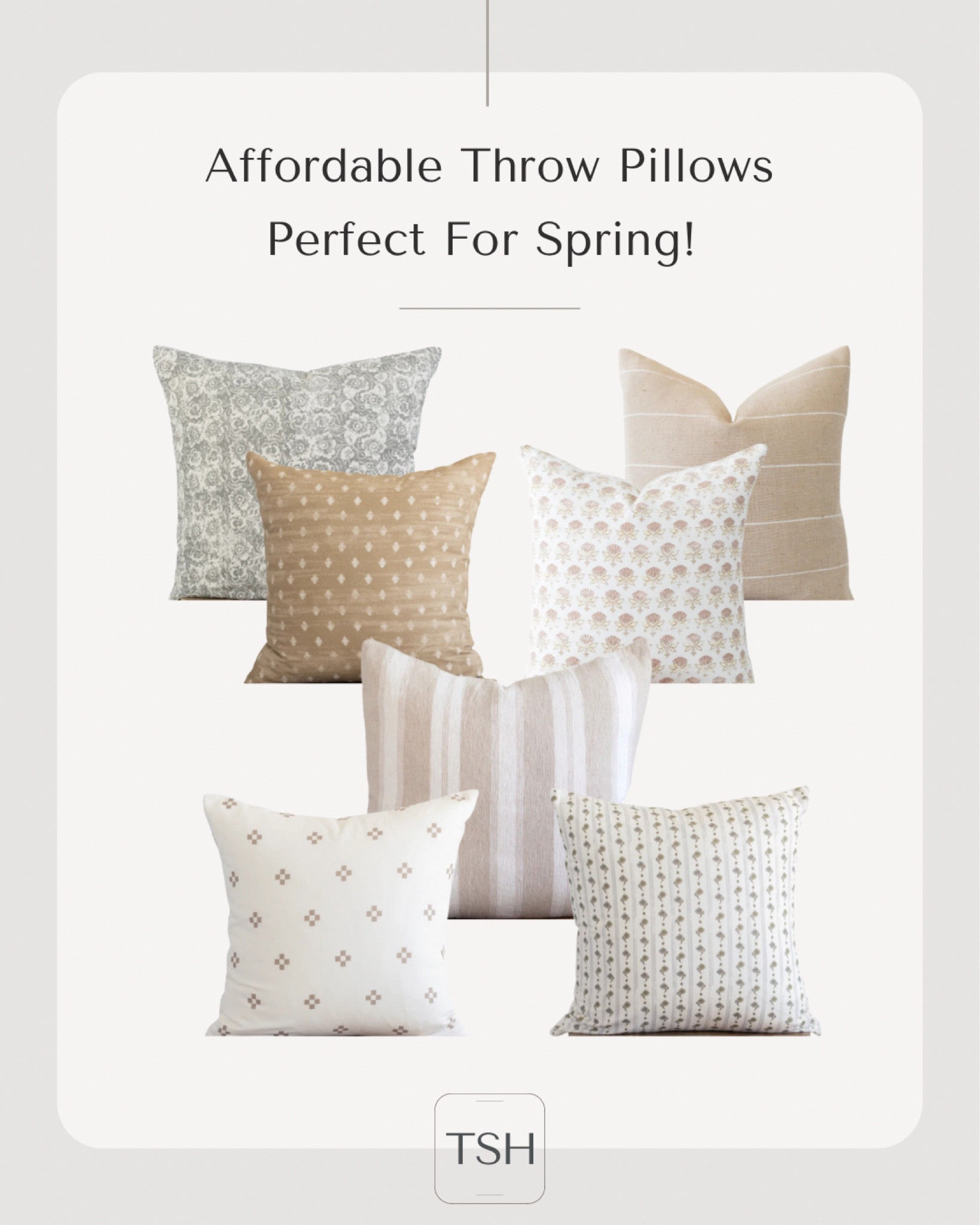 Throw pillows, home decor, living room decor, bedroom decor, spring decor #LTKFind #LTKunder50

#LTKhome