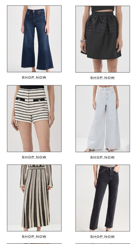 All of my current favorite bottoms. Perfect for fall or transitioning between seasons! Up to 25% off! 