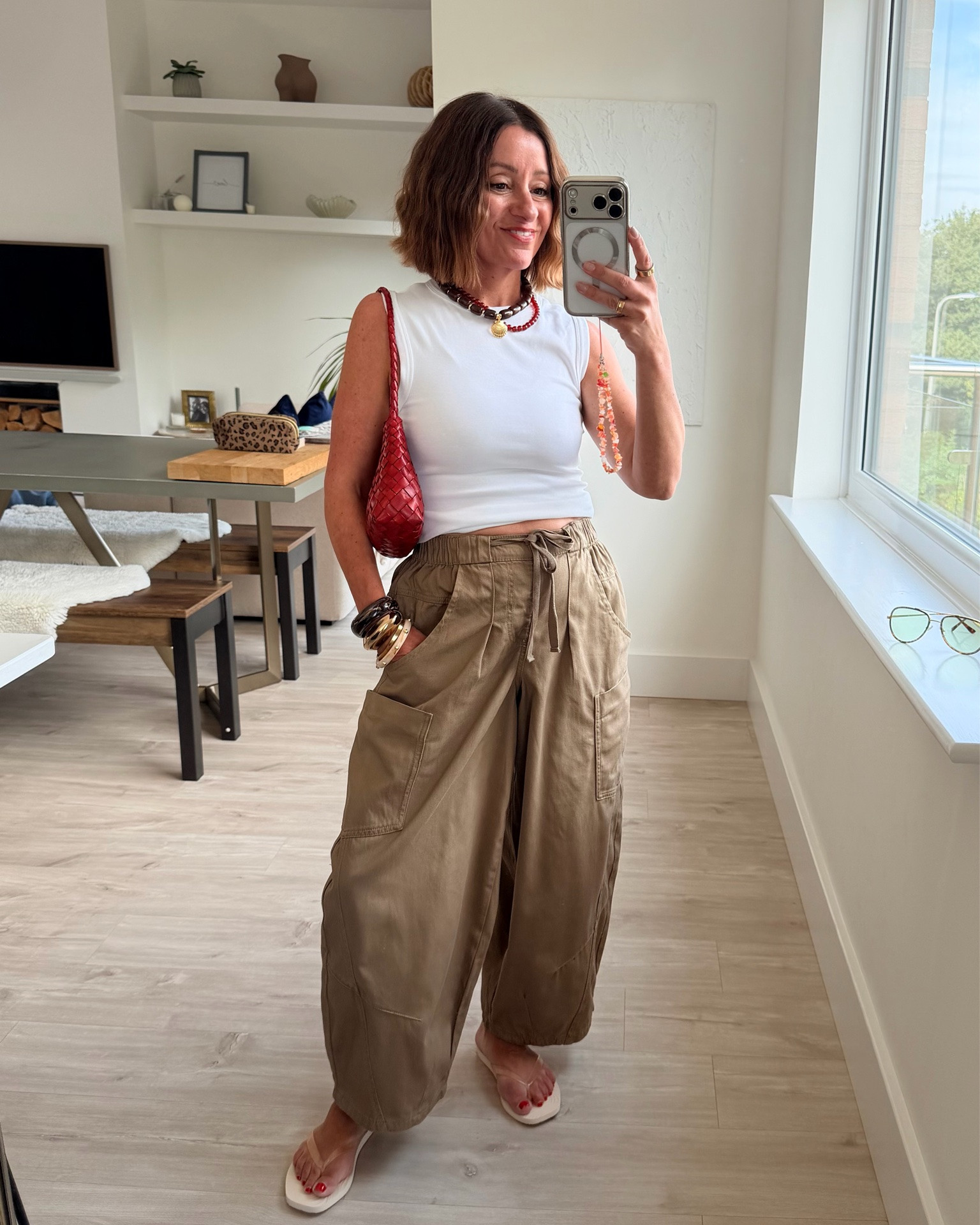 Mum life summer uniform 

I’m wearing my usual size in the petite length in the trousers. Usual size in the flip flops - they are so comfy!

#LTKuk #LTKsummer #LTKpetite