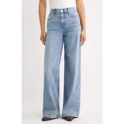 rag & bone Featherweight Sofie High Waist Wide Leg Jeans in Margo at Nordstrom, Size 28 | Nordstrom