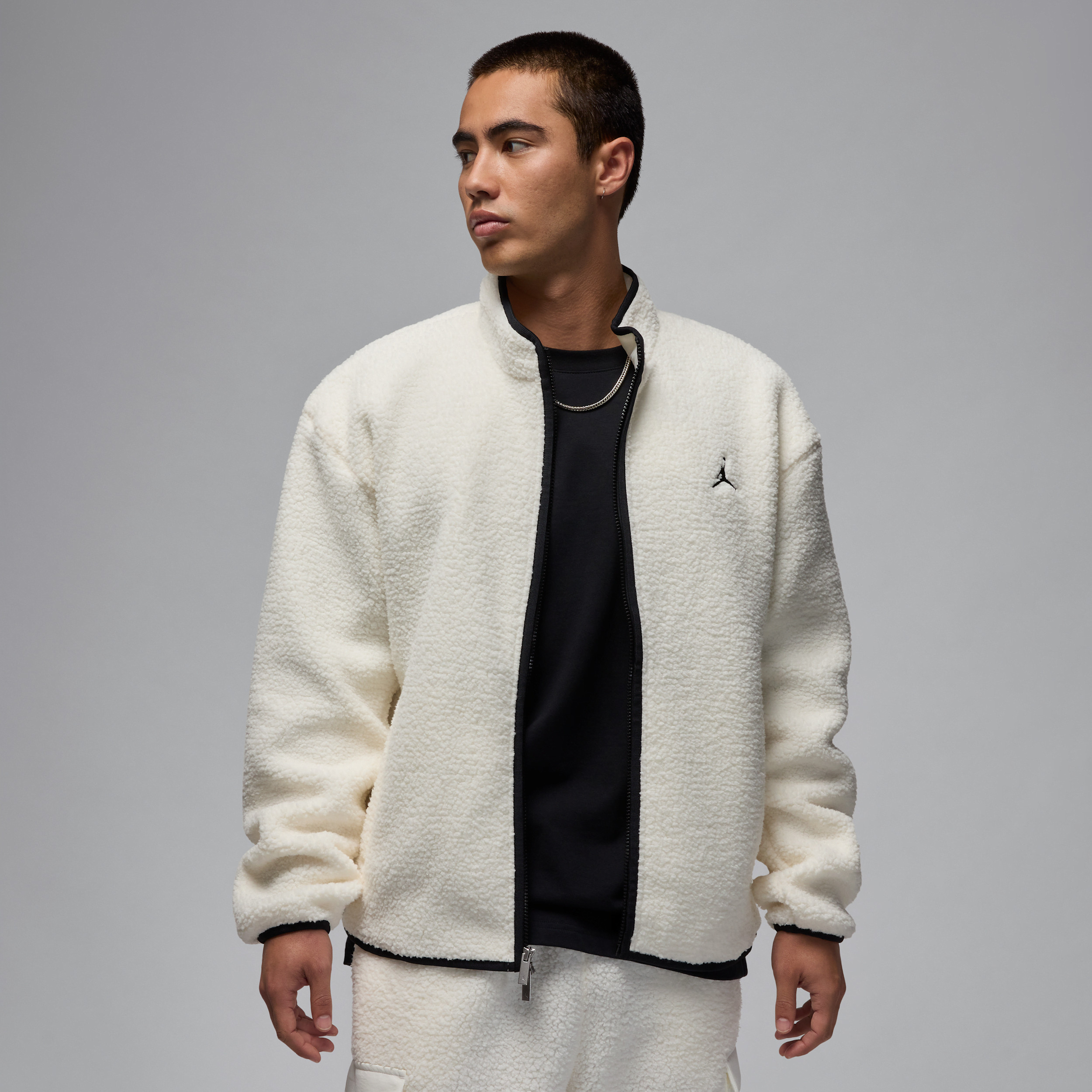 Men's Jordan Flight High-Pile Fleece Jacket in White | FV7448-133 | Nike (US)