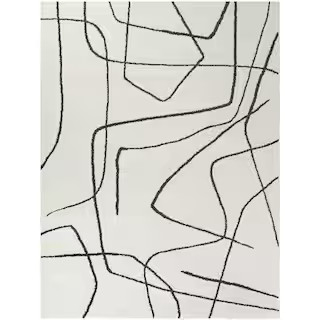 BALTA Descartes Charcoal 7 ft. x 9 ft. Abstract Area Rug 3122091 - The Home Depot | The Home Depot