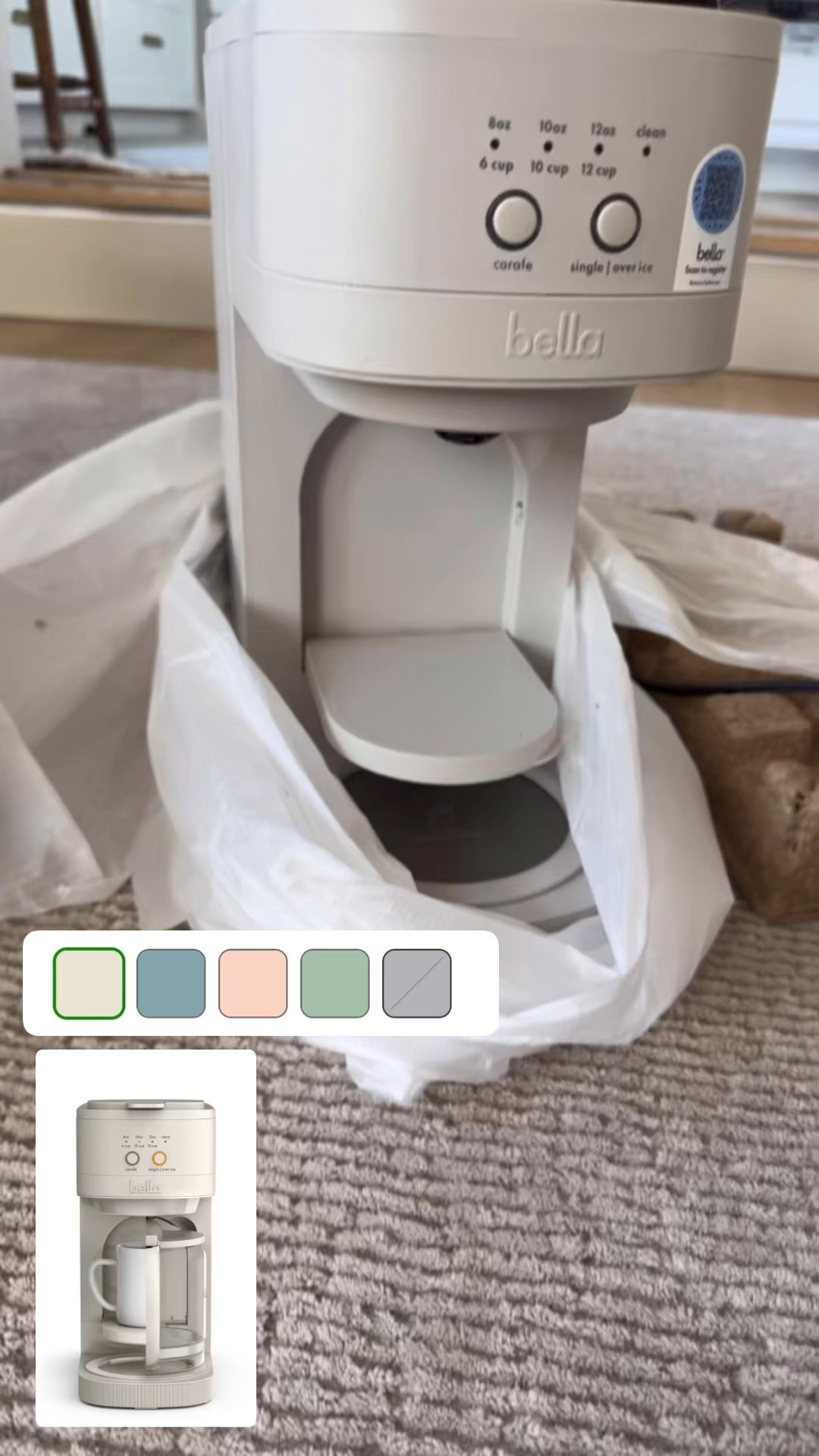 NEW COFFEE POT! it’s slime so it fits in small spaces, has pretty color options, and has the option to brew a whole carafe or single mug 

#LTKSaleAlert #LTKFindsUnder100 #LTKHome