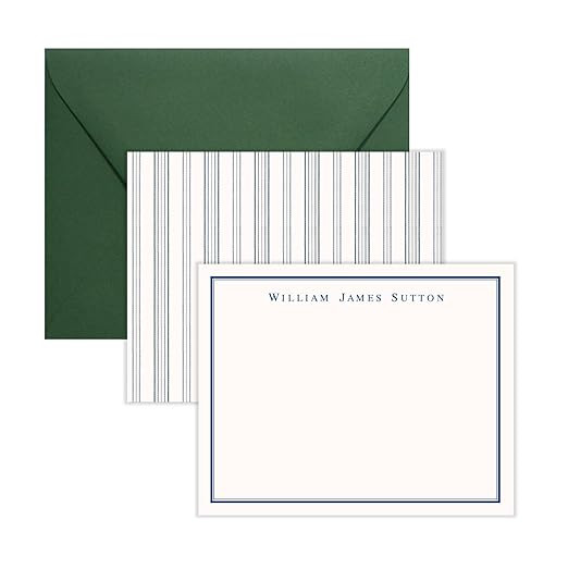 Lemon Grace Co Personalized Mens Stationery Set, Professional Stationery Note Cards with Envelope... | Amazon (US)