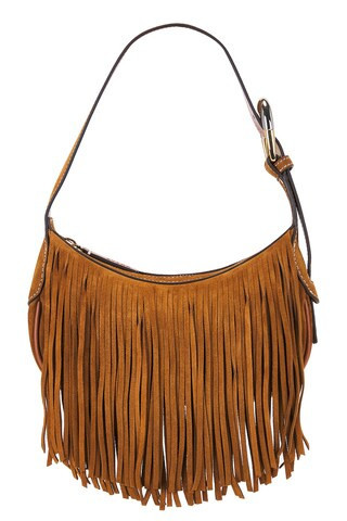 Staud Owen Bag in Tan Fringe - Tan. Size all. | FWRD 