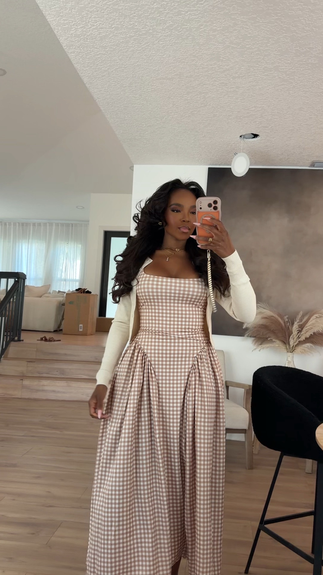 ⛪️ SUNDAY BEST ⛪️

There’s something about a classic gingham dress and a lightweight cardigan that feels timeless, elegant, and perfectly polished for church. Feminine, modest, and effortlessly put together.

✨ Where to wear:
• Sunday service
• Church brunch
• Baby shower
• Family gatherings
• Spring events
• Afternoon tea

The kind of outfit you'll reach for year after year.

Everything is linked below!

xx Kira | IG: KirasFashionFinds

34D - 27 - 40 • Size Small or 4