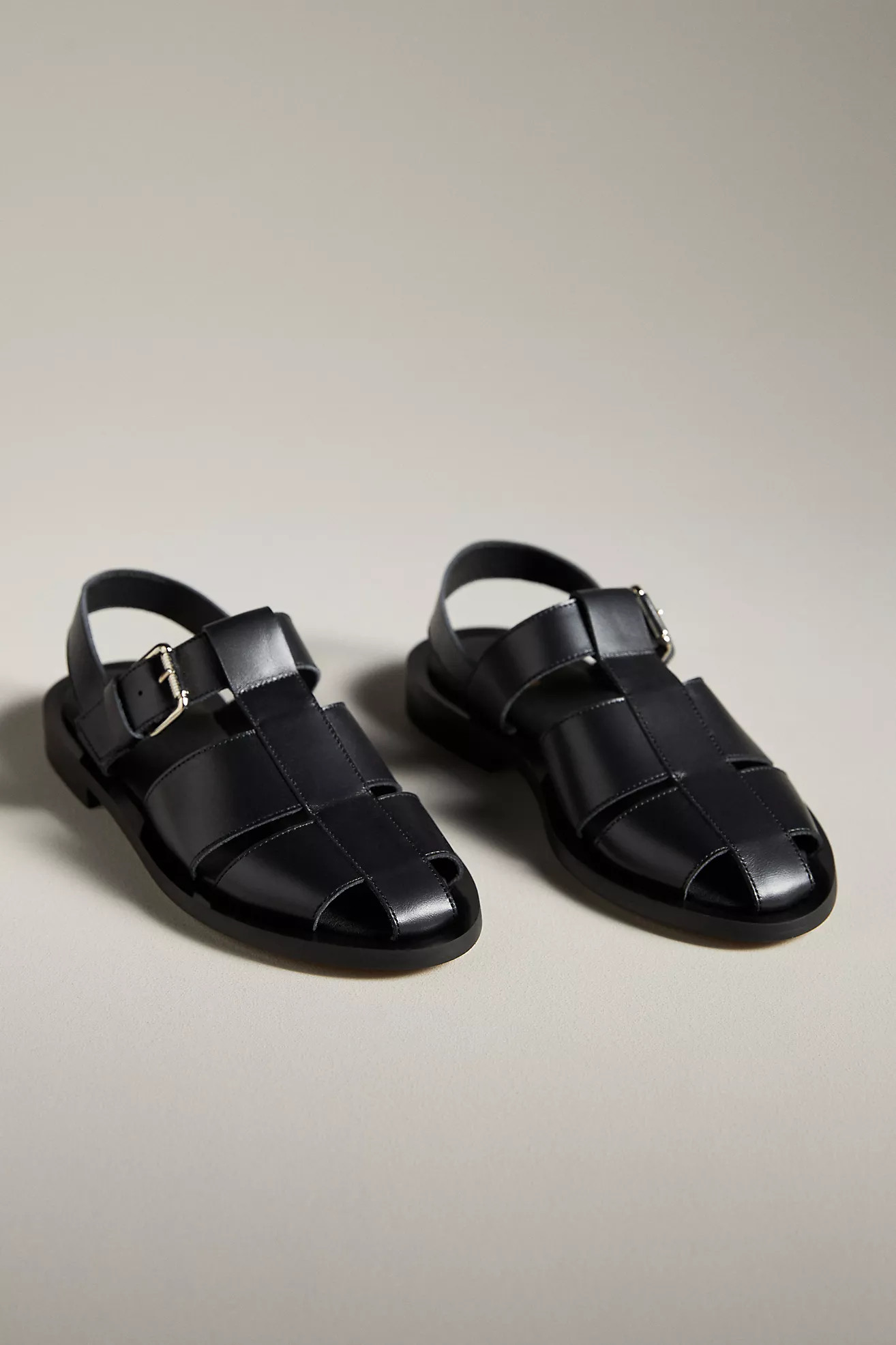 Maeve Wide-Banded Fisherman Flats | Anthropologie (US)