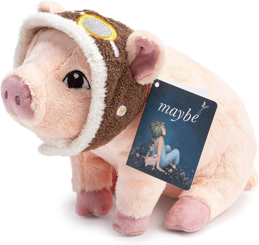 Compendium Flying Pig Plush A Cute Stuffed Animal Companion to The Book Maybe 5″W x 6. 5″H x ... | Amazon (US)
