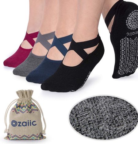 Ozaiic Yoga Socks for Women Non-Slip Grips & Straps, Ideal for Pilates, Pure Barre, Ballet, Dance, Barefoot Workout

#LTKstyletip #LTKbeauty #LTKfitness