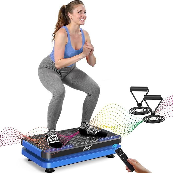 AXV Vibration Plate Fitness Platform Exercise Machine Vibrating Shaking Full Body Shaker Workout ... | Amazon (US)