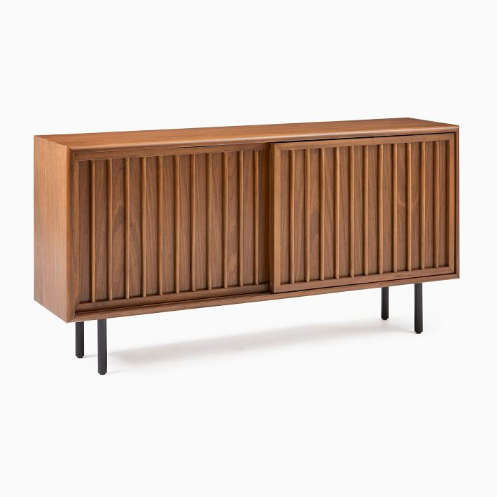 Slatted Shallow Media Console (48") | West Elm (US)