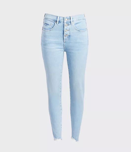 Loft High Waist Skinny Crop Jeans Size 31 Light Vintage Wash Women's | LOFT