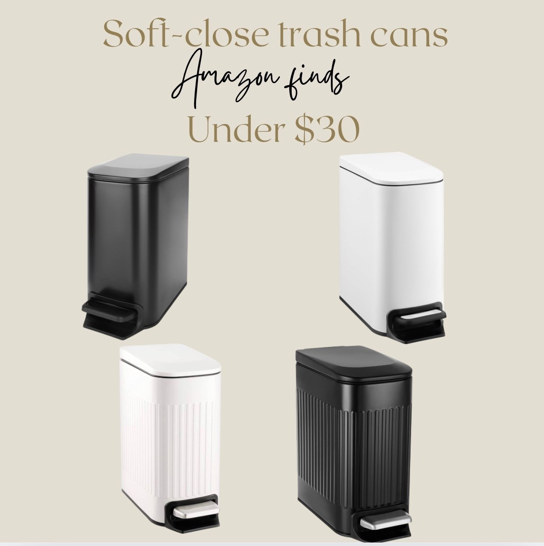 Soft-close trash cans 

#LTKSaleAlert #LTKHome #LTKOver40