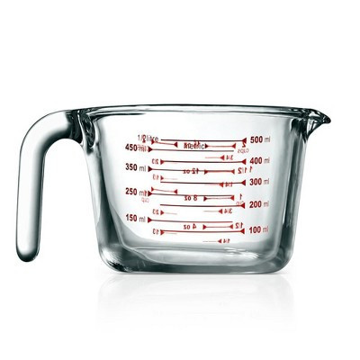 NutriChef High Borosilicate Glass Measuring Cup with Customized Decal Scale, 500 ml | Target