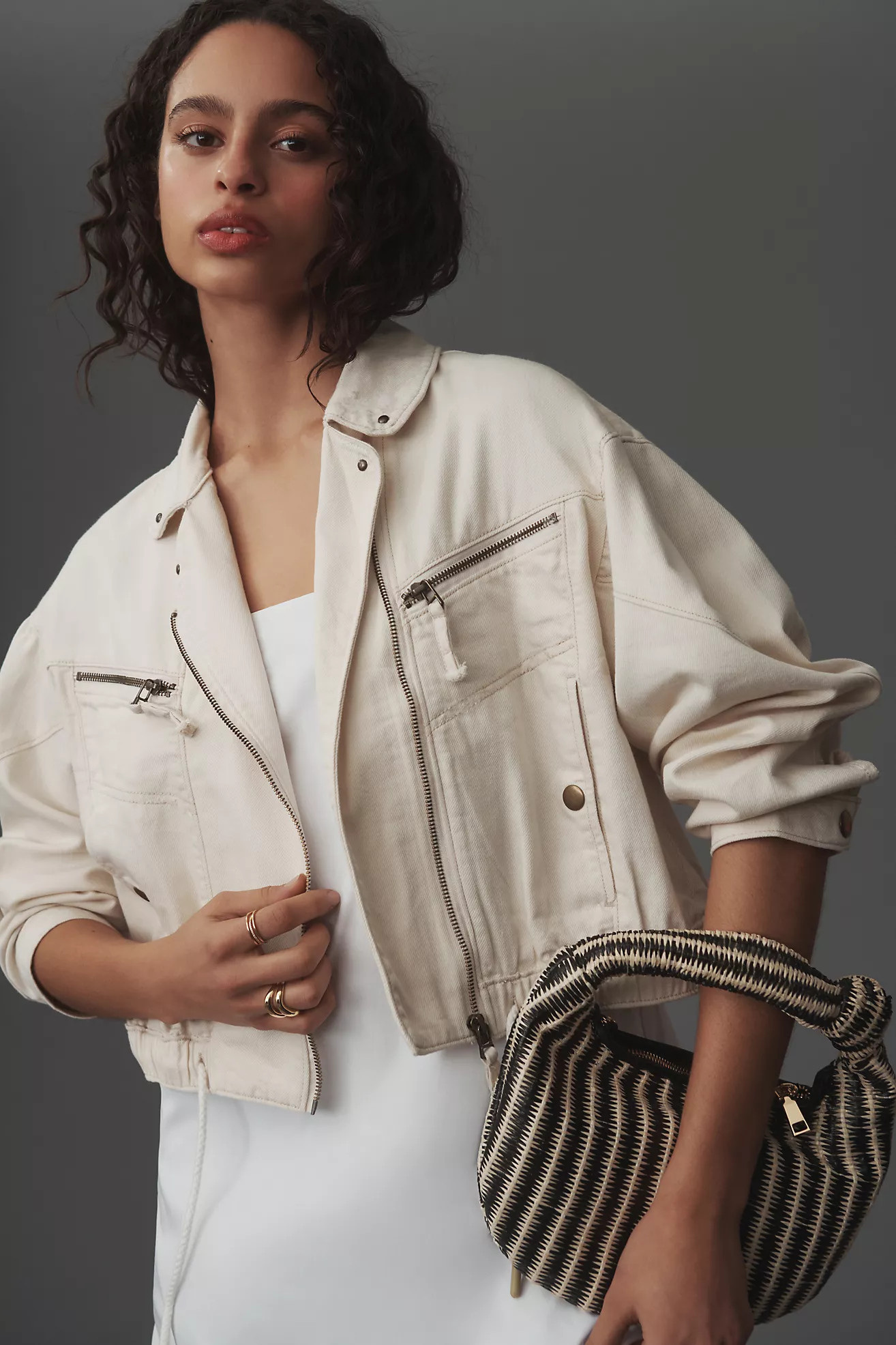Pilcro Tidal Moto Utility Jacket | Anthropologie (US)