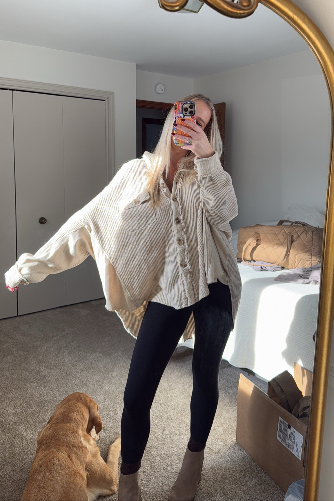 Christmas shopping OOTD
Small in everything! 
The best maternity & non-maternity leggings EVER! All from Amazon 

#LTKFindsUnder50 #LTKootd