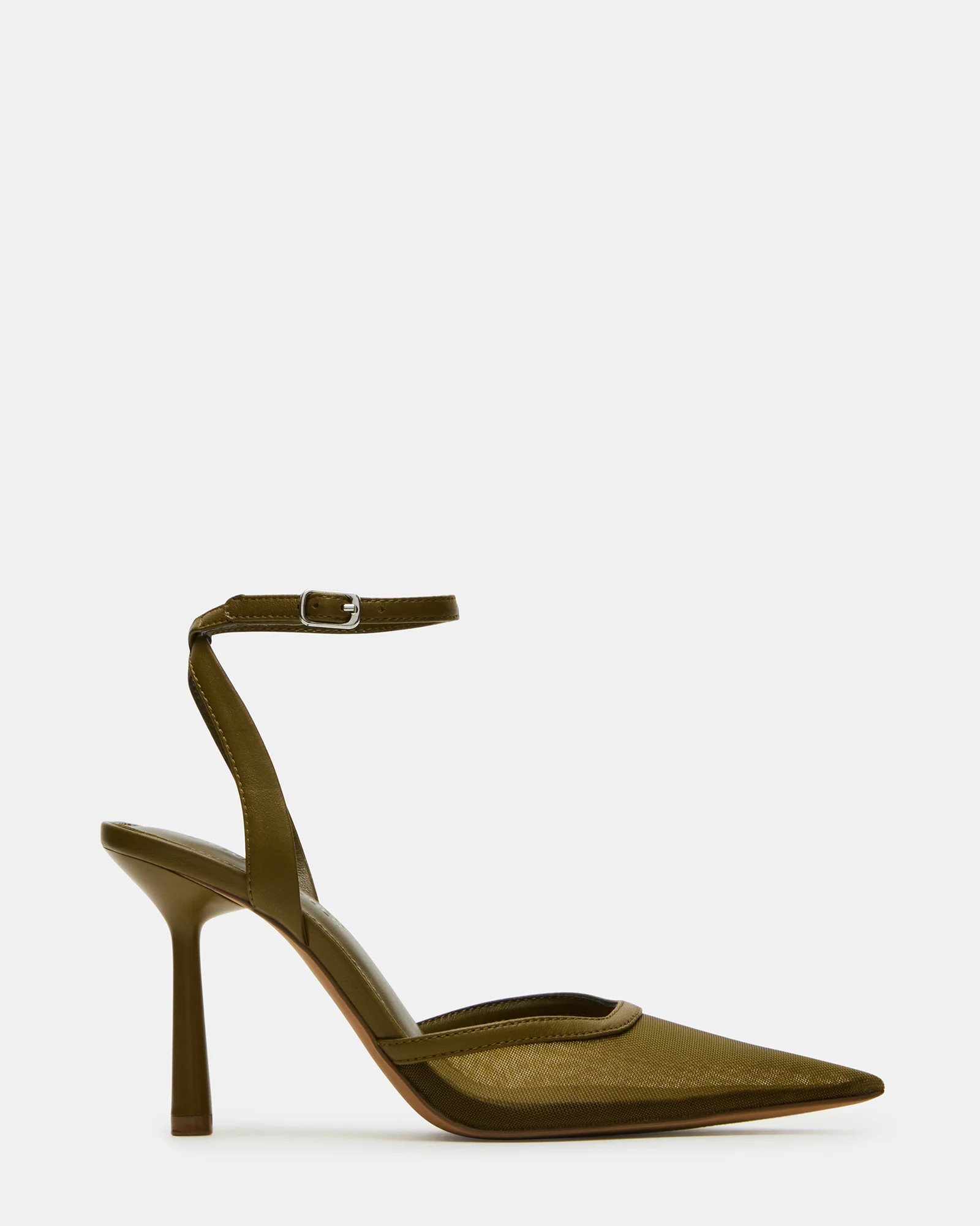ALLIANCE Mesh Olive Pointed-Toe Pump Women's Heel | Steve Madden (US)