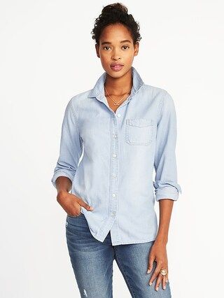 Classic Chambray Shirt for Women | Old Navy (CA)