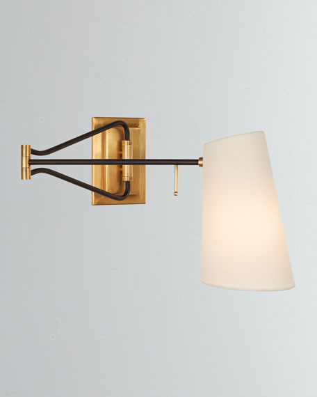 AERIN Keil Swing-Arm Wall Light | Neiman Marcus