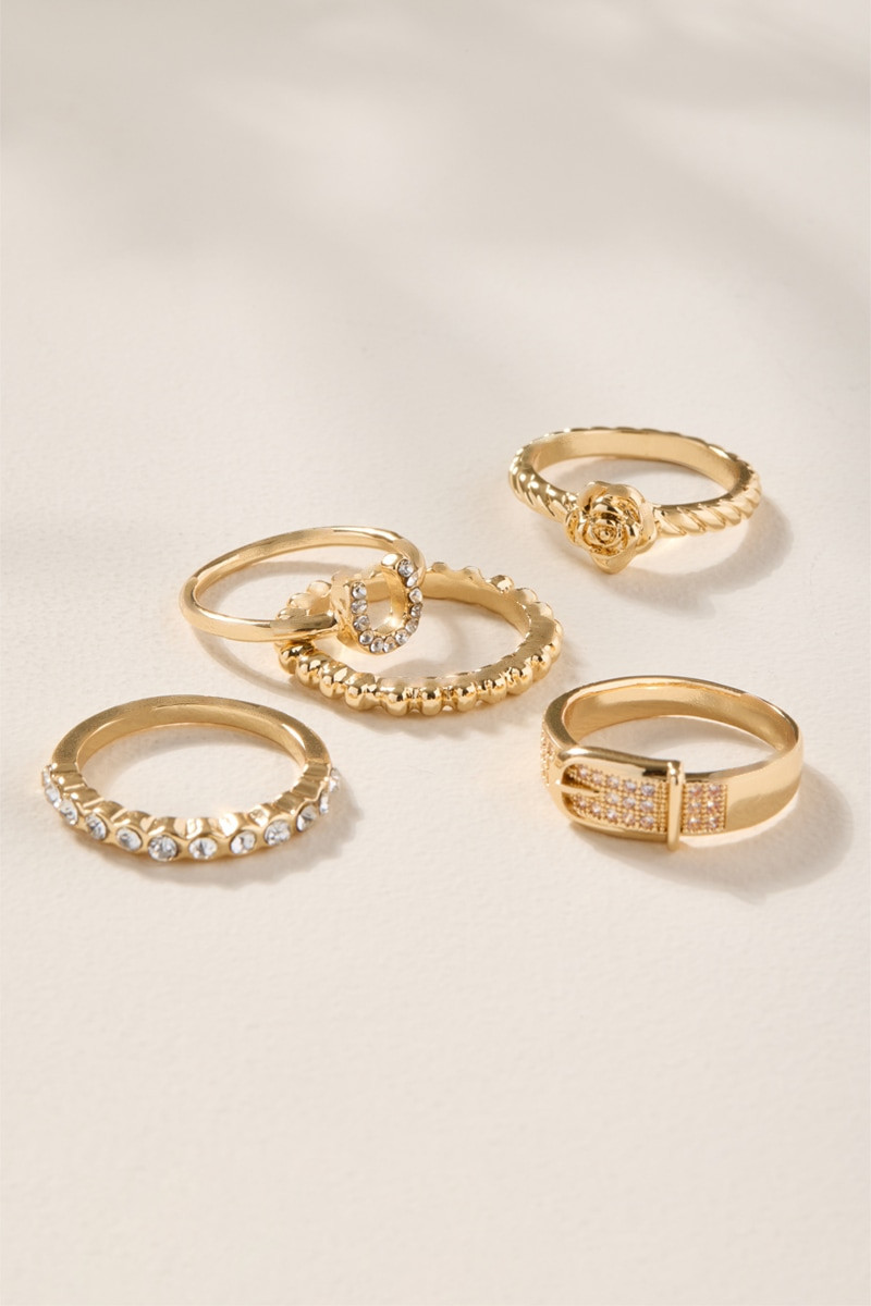 Kathy Horseshoe Ring Set | Francesca's