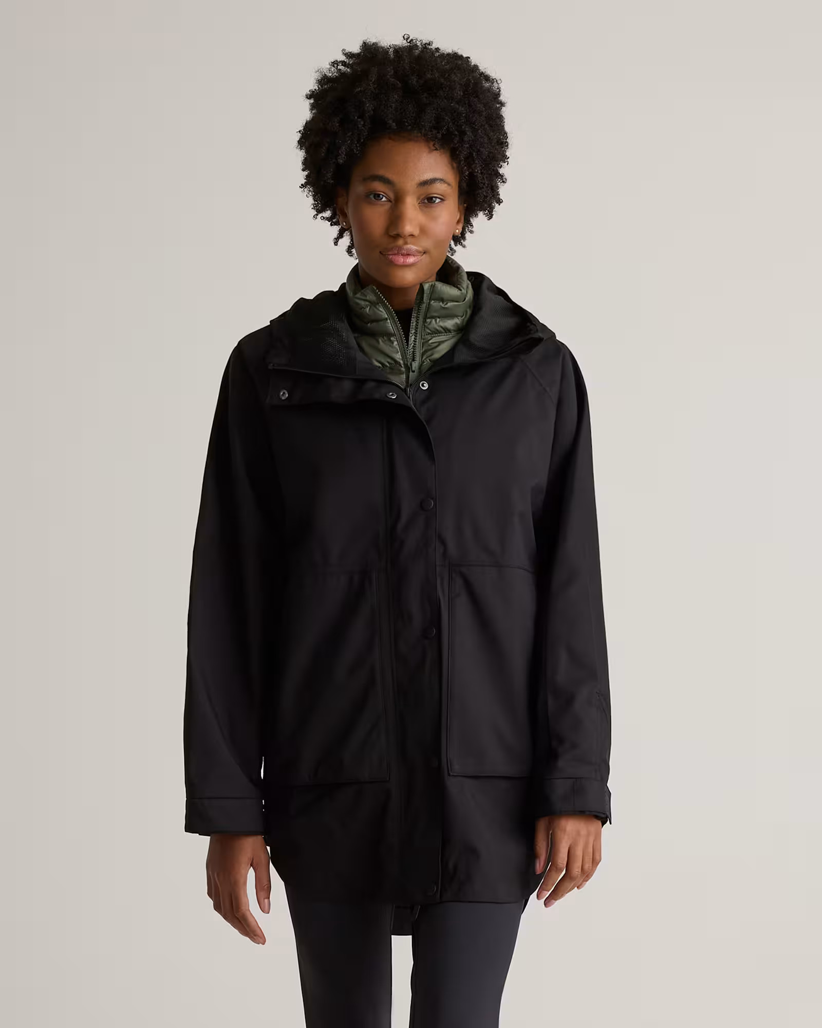 Weatherproof Oversized Rain Jacket in Barolo Burgundy | Quince