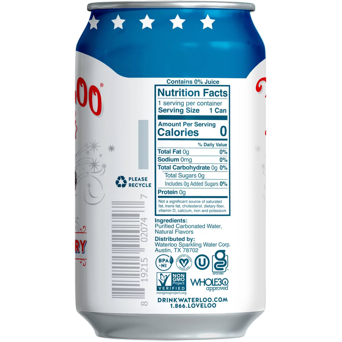 Waterloo Summer Berry Sparkling Water - 8pk/12 fl oz Cans | Target