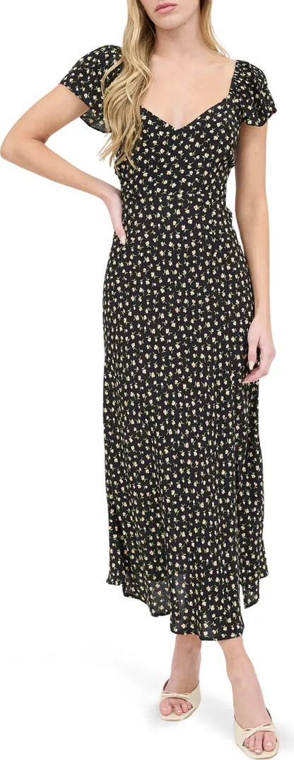 Blu Pepper Floral Midi Dress | Nordstromrack | Nordstrom Rack