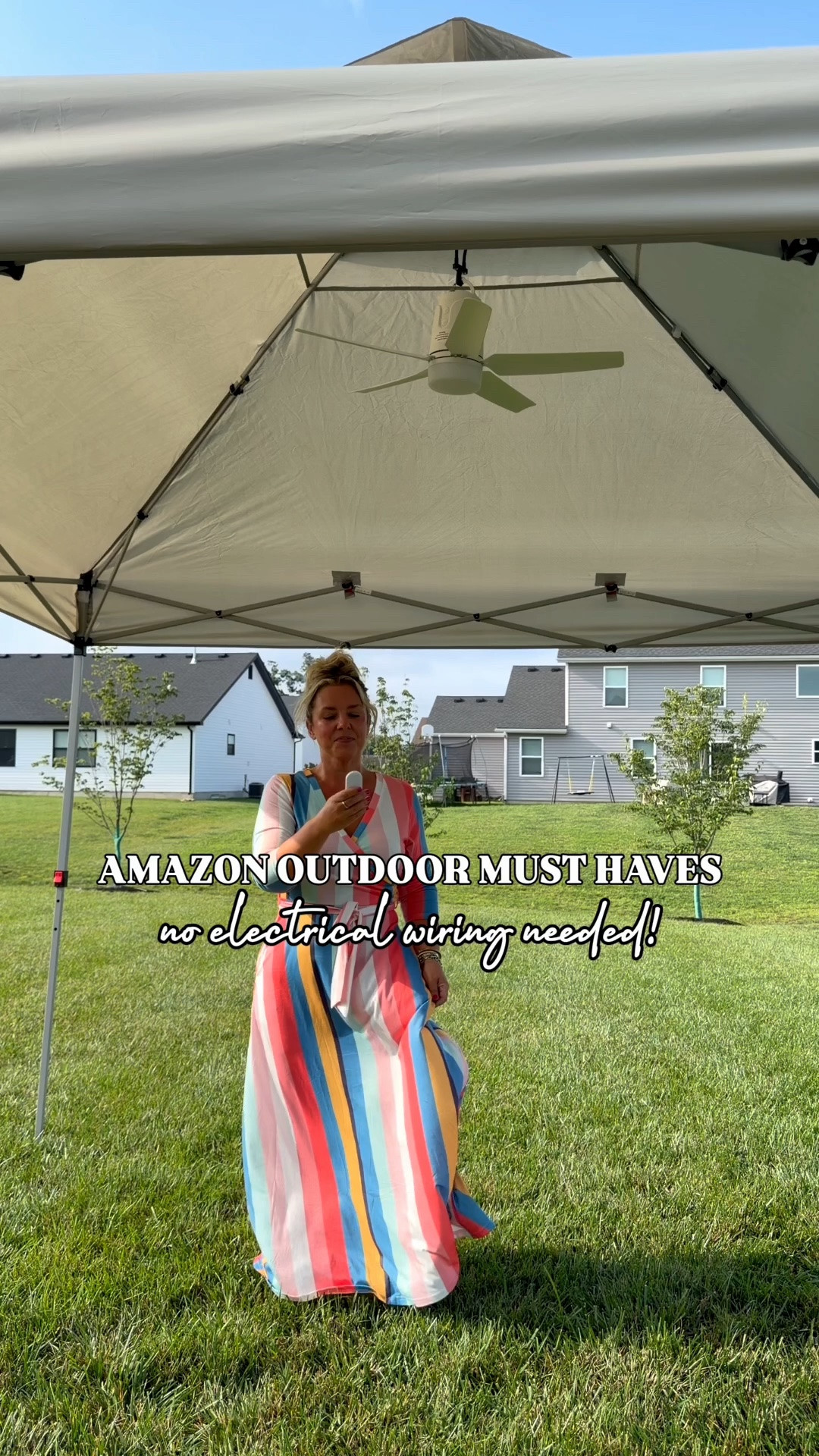 You can hang fans AND have lighting on your patio without any electrical hardwiring!!

#LTKHome