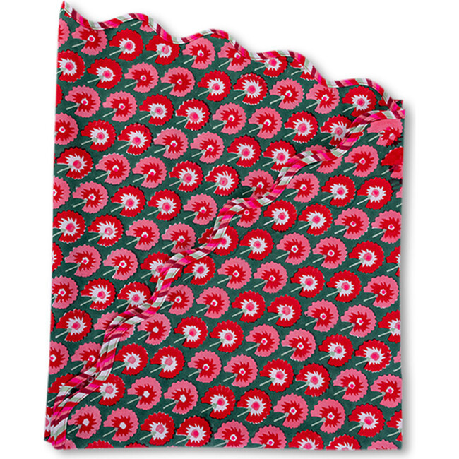Furbish Studio | Eveoree Round Tablecloth (Red) | Maisonette | Maisonette